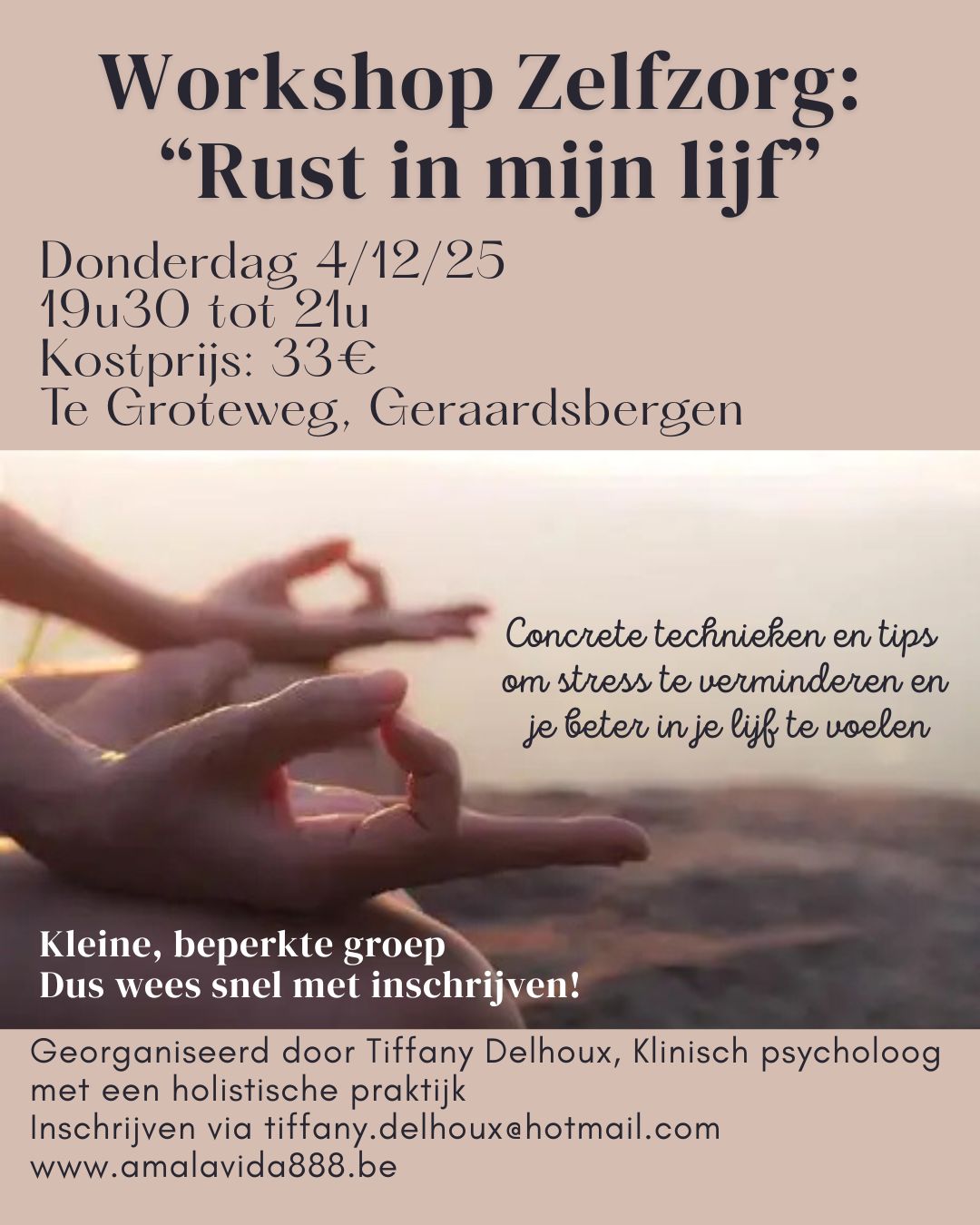 workshop stress en zenuwstelselregulatie