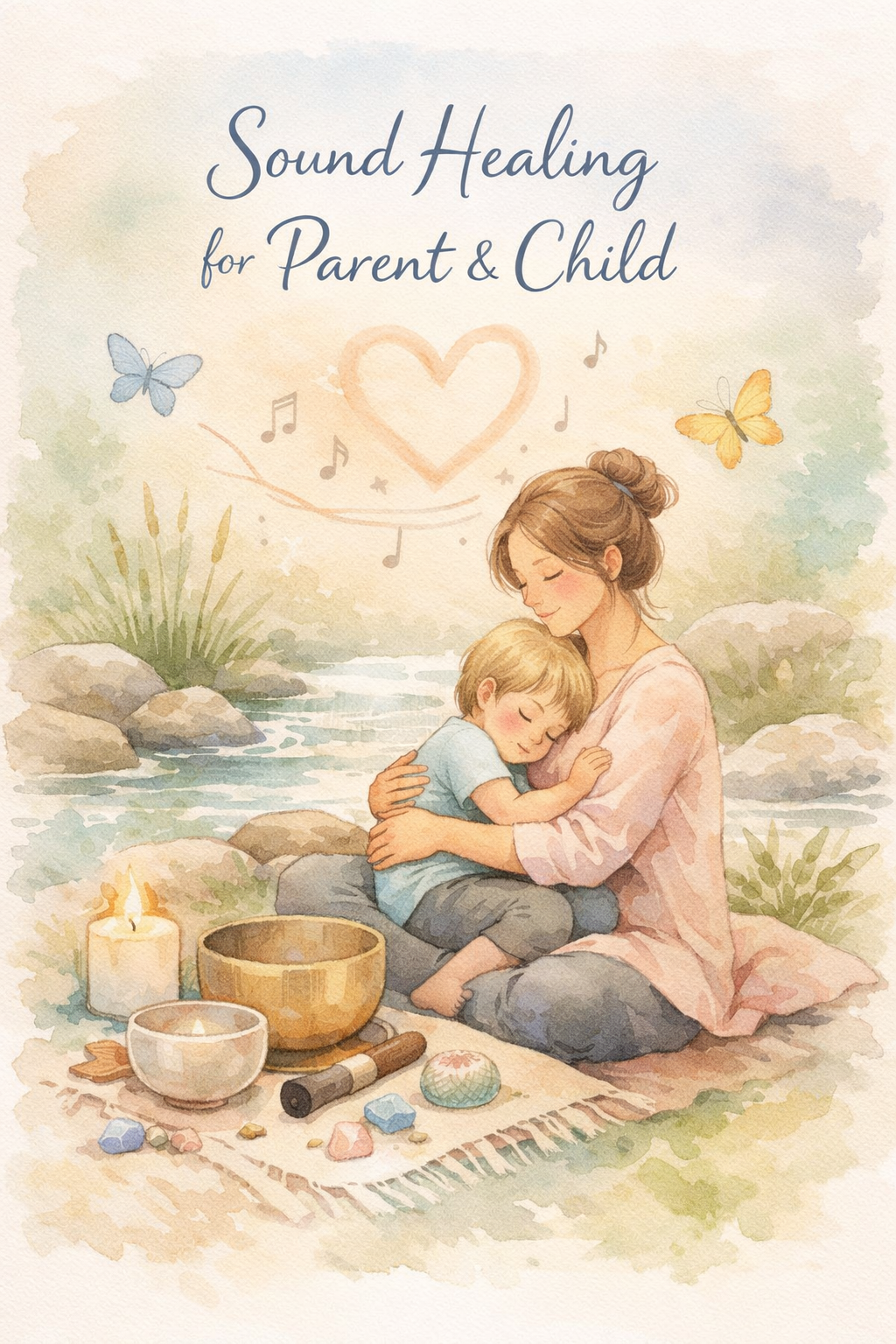 soundhealing, relaxatie ouder en kind